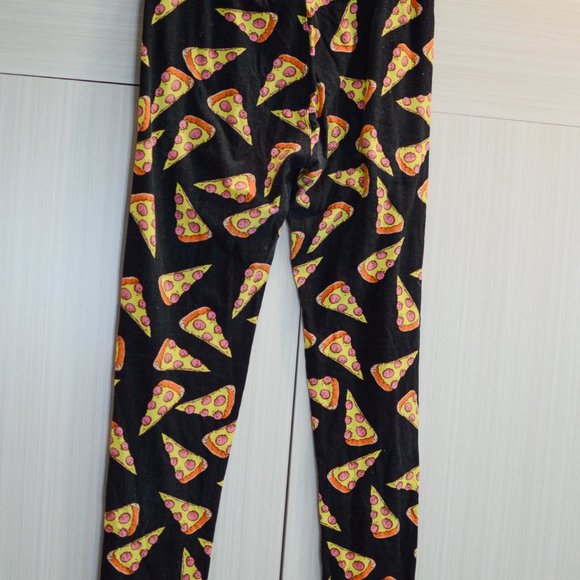 3/ $20 Lularoe PIZZA Leggings - Picture 3 of 4